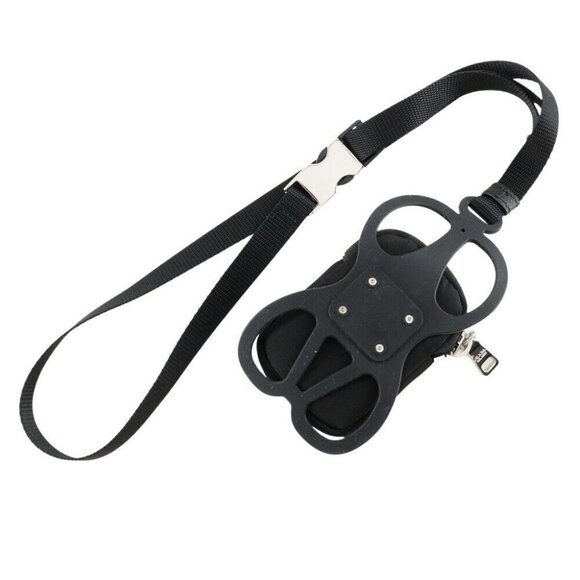 PRADA Smartphone holder with pouch Smartphone case 1ZT016 2DMJ NERO black ... - Picture 5 of 11